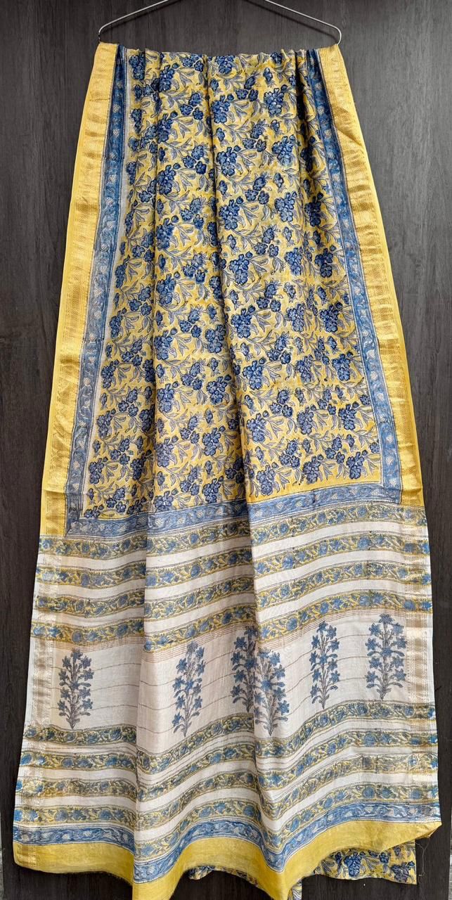 Boomi | Block printed with Maheshwari border