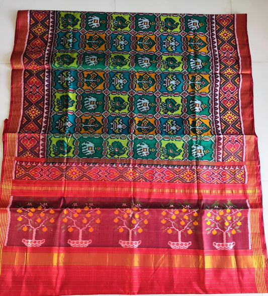 Pata-Ikkat-patola-saree | Single ikkat patola saree