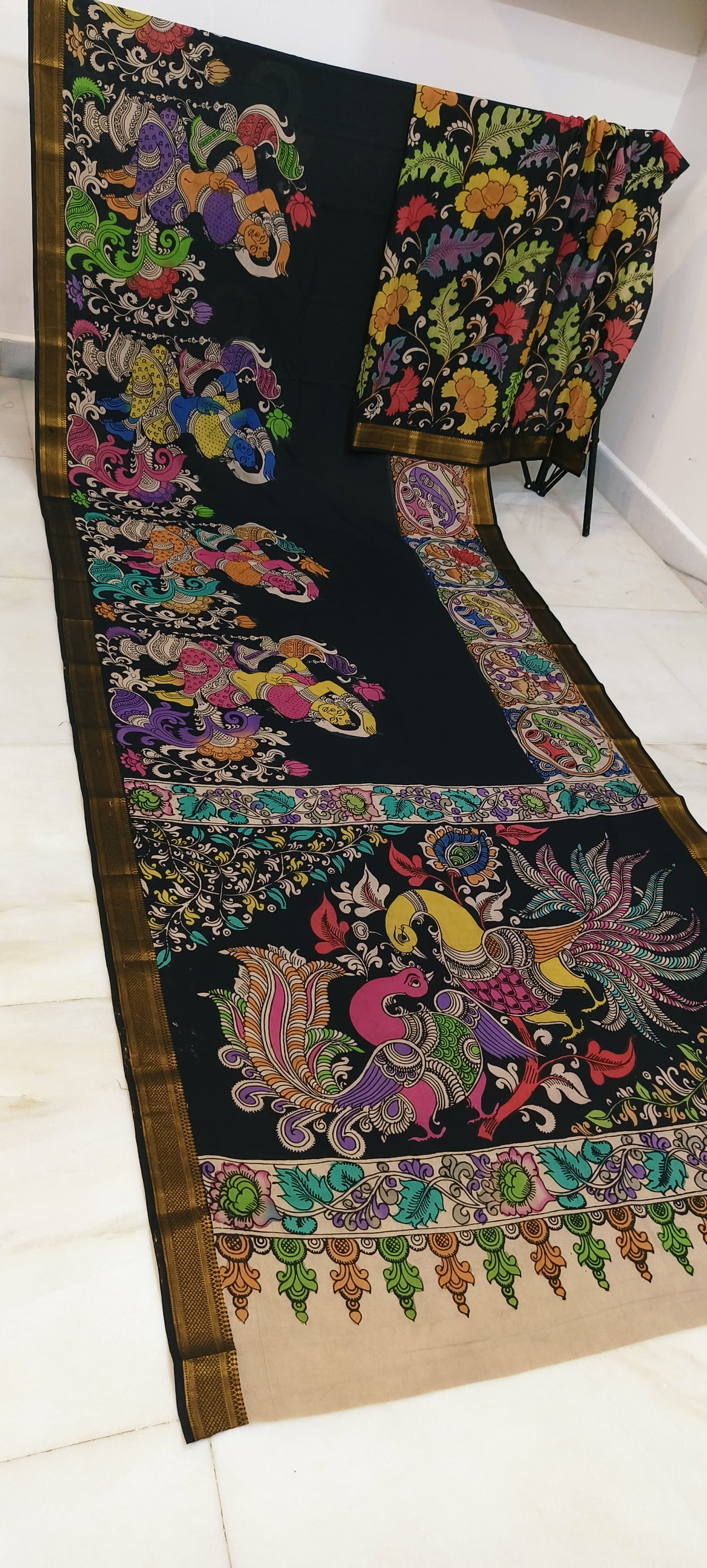 Narti | Kalamkari-Silk-Saree