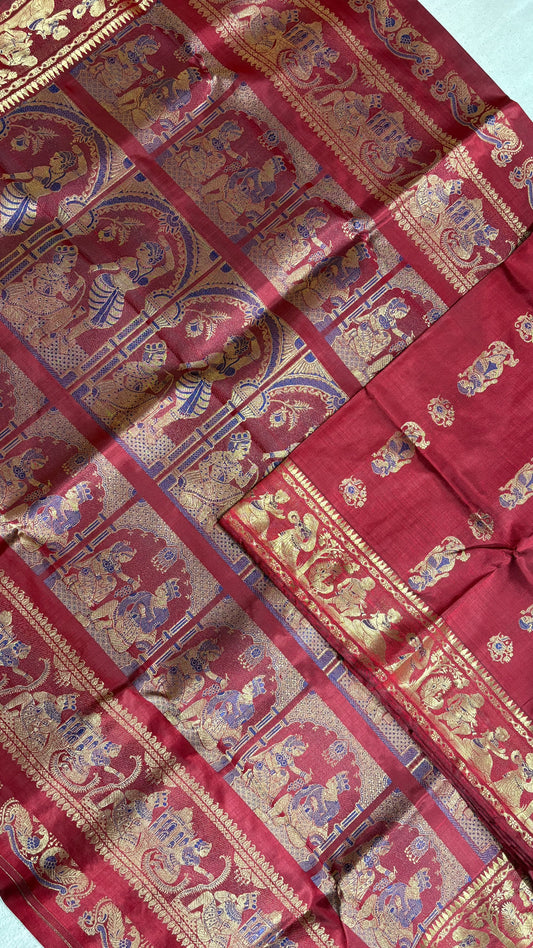 Swarnachari Saree, Silk with blouse piece with silkmark