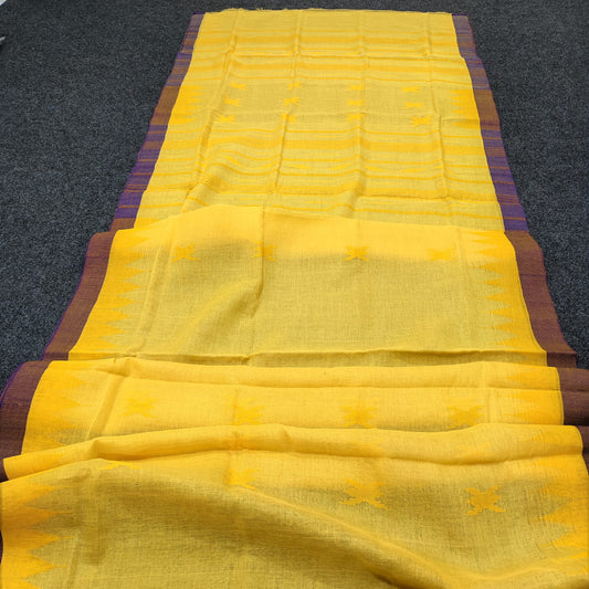 Authentic handloom
 monipuri cotton saree
With bp
