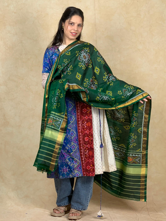 Ikvitha | SINGLE IKAT PATOLA SILK DUPPATA