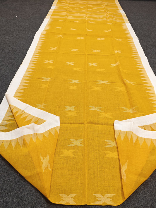 Authentic handloom
 monipuri cotton saree
With bp
