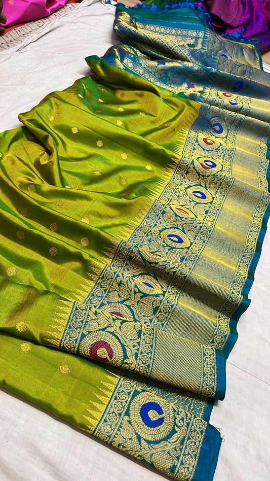 ✨✨Pure Gadwal Traditional
           Meenakari turning
           Border Pattu Sarees ✨✨
