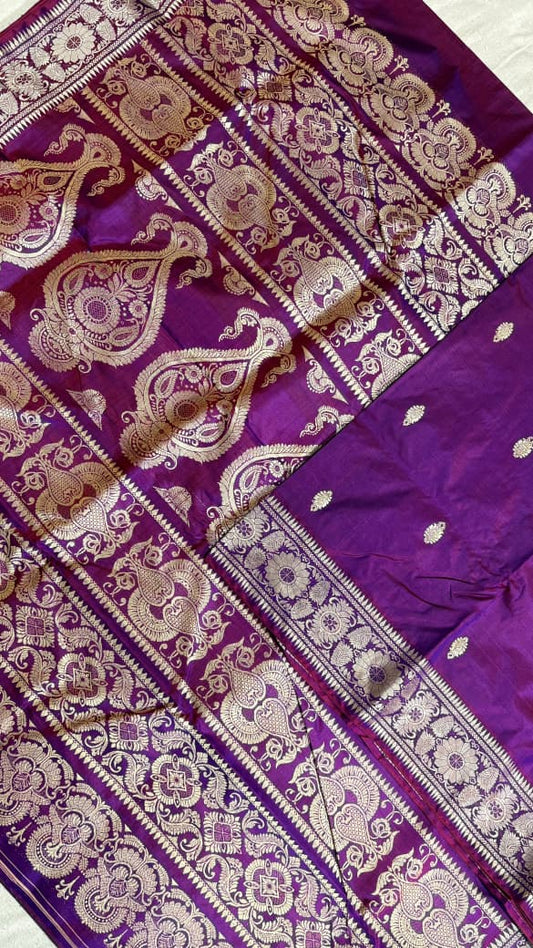 Baluchari sarees.
Material silk with bp.
With silkmark.