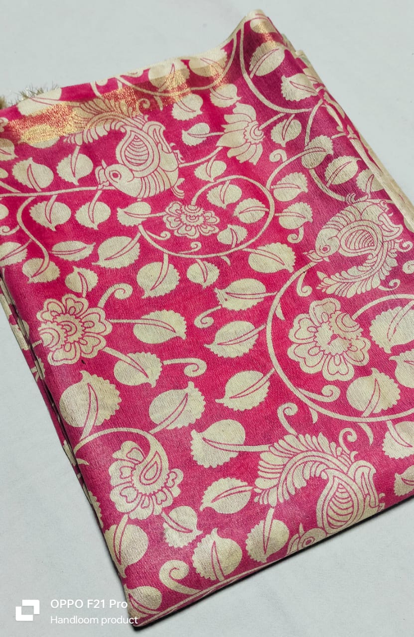 Manrithasya | Mangalagiri Screen Printed Saree