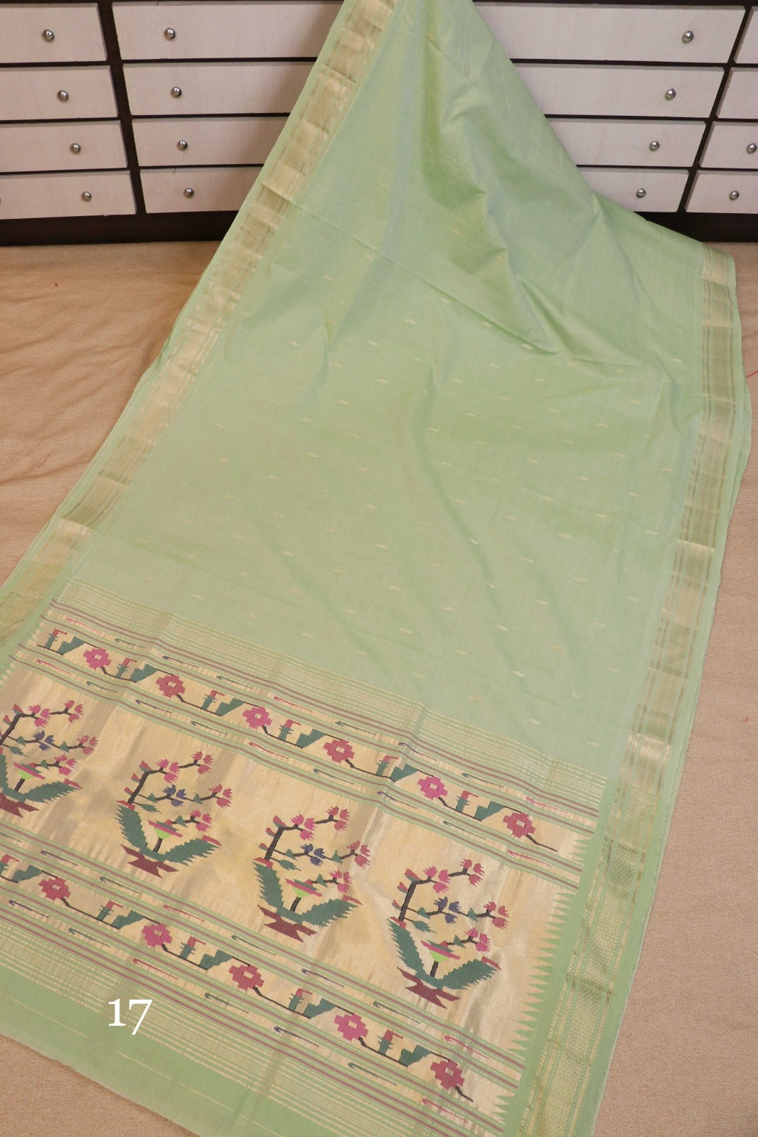 Komal | Cotton Handloom Paithani Saree