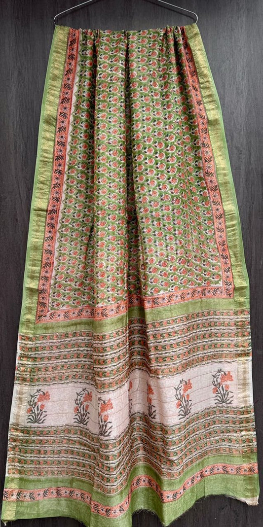 Bithi | Block printed with Maheshwari border