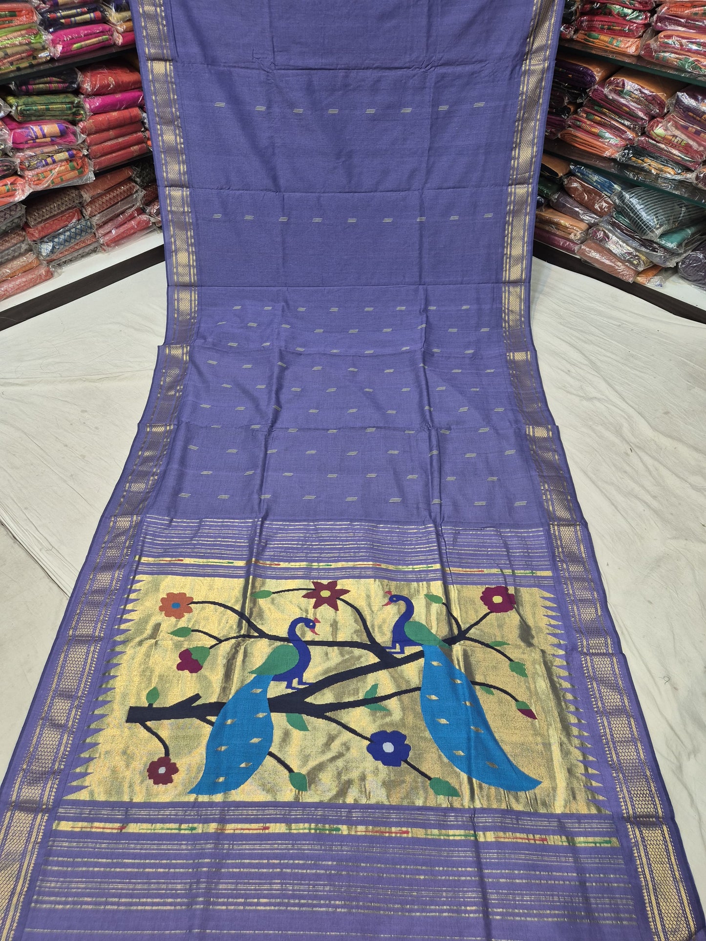 Amrita | Cotton Handloom Paithani Saree