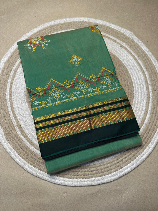 Kasini | Kasuti Work on Cotton Saree
