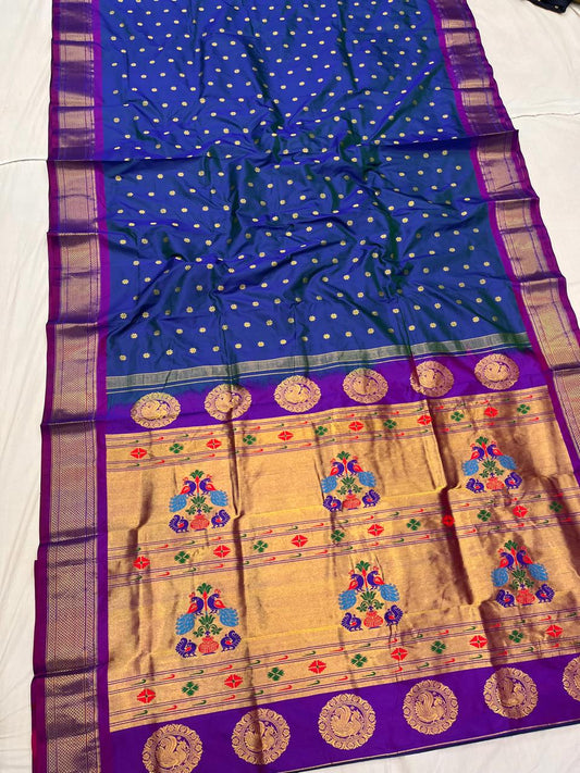 Charuvika | Kalanjali Pure Silk Paithani Saree