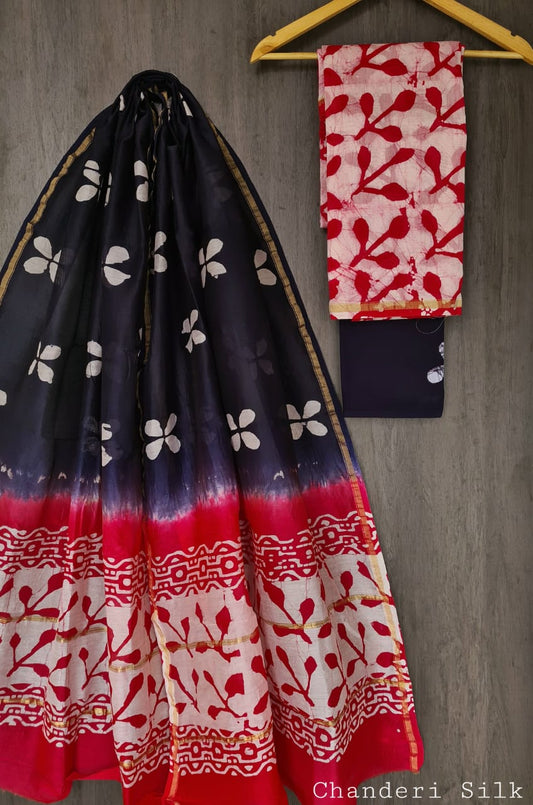 Kadam | hand block printed chanderi sarees