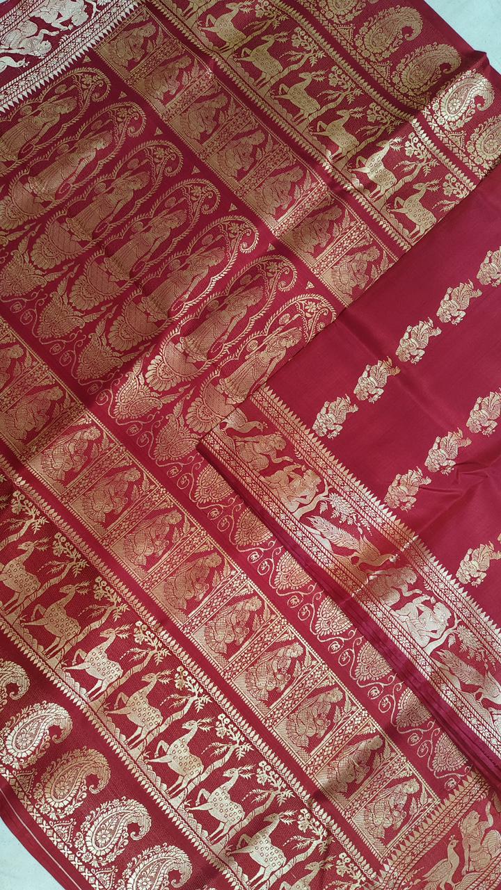 Balumita | Meenakari baluchari saree