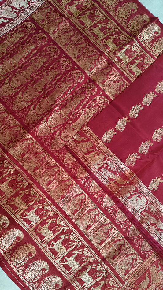 Balumita | Meenakari baluchari saree