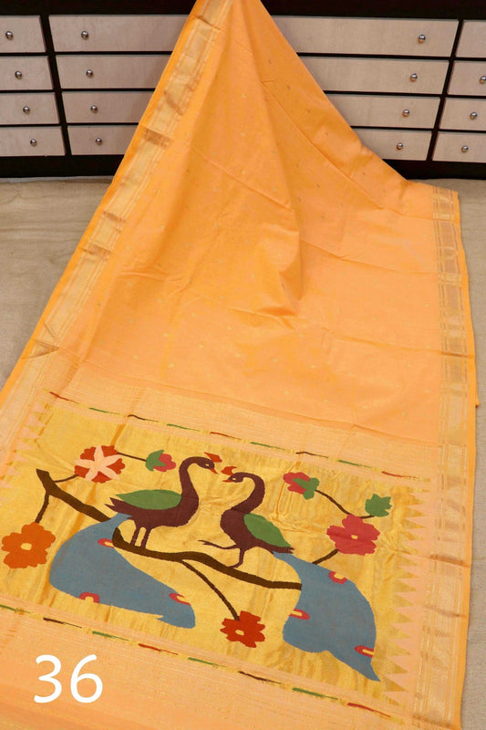 Saniya  | Cotton Handloom Paithani Saree