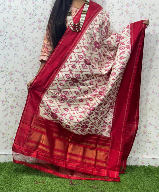 Ida | Ikat Pure Silk Dupatta