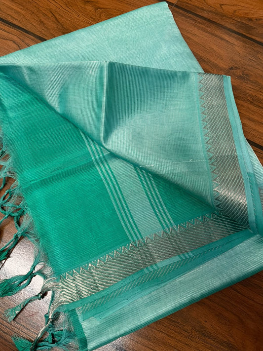 MANGALAGIRI pattu sarees
 with nizam border sarees.

Contrast blouse and pallu.