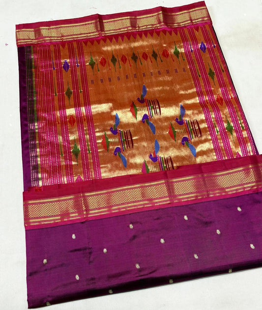 Kavishka | Pure handloom silk paithani