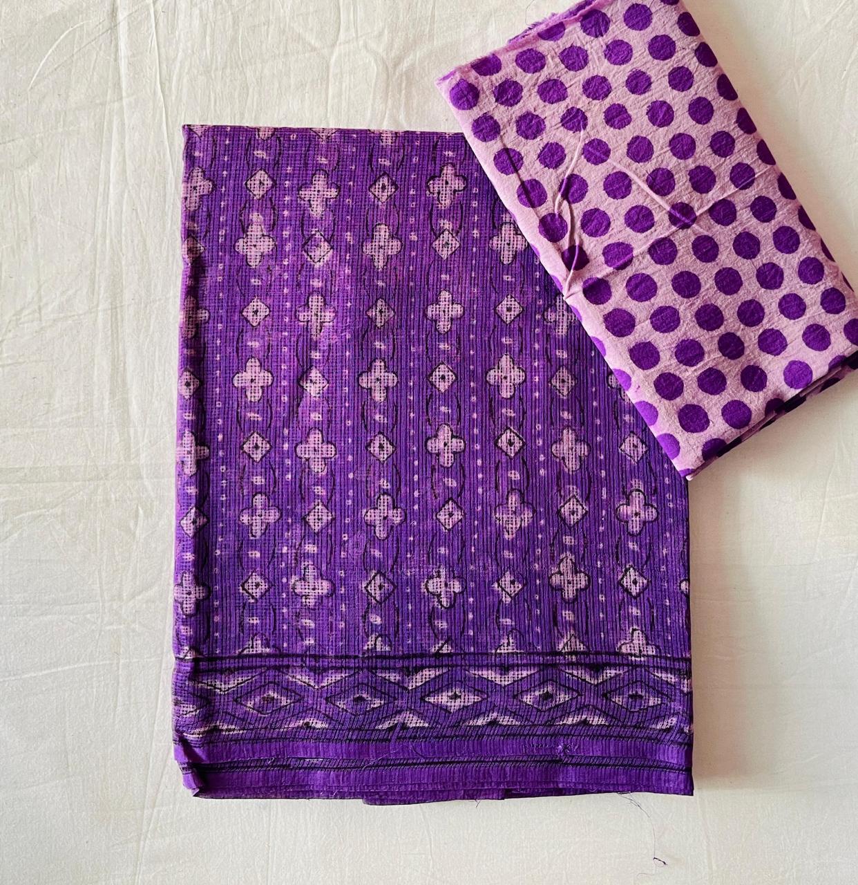 Prabhakar  | block printed by hand on Kota Doria cotton sarees