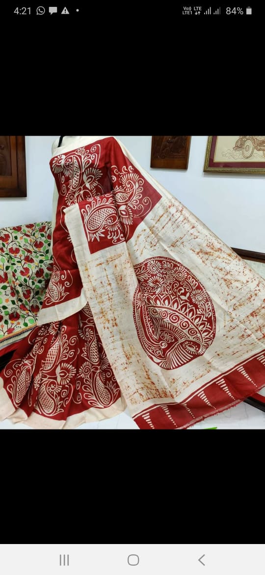 Mitha-pure-chanderi-silk-batik | Pure batik