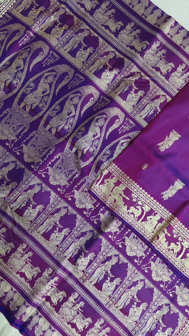 Baluchari sarees.
Material silk with bp.
With silkmark.