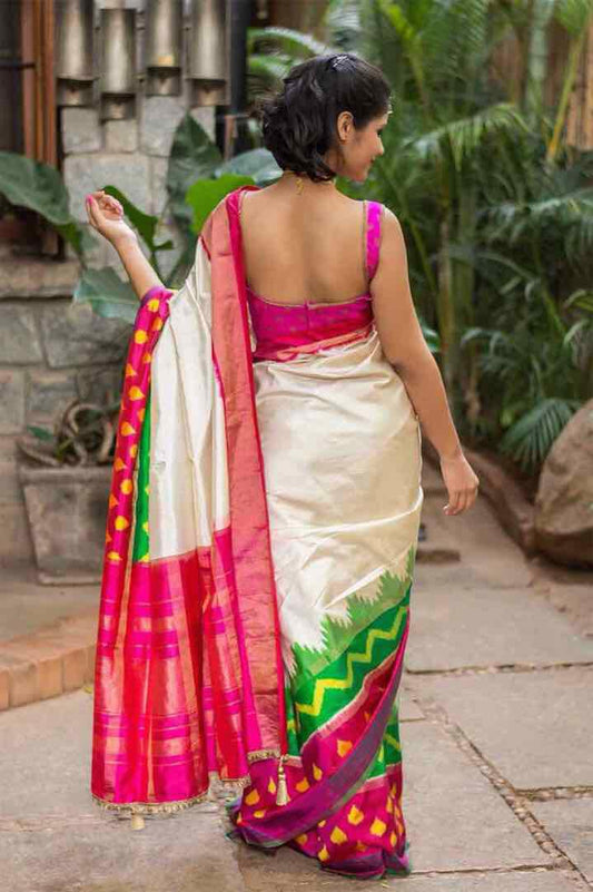 Inasree | Pochampally Ikkat silk saree