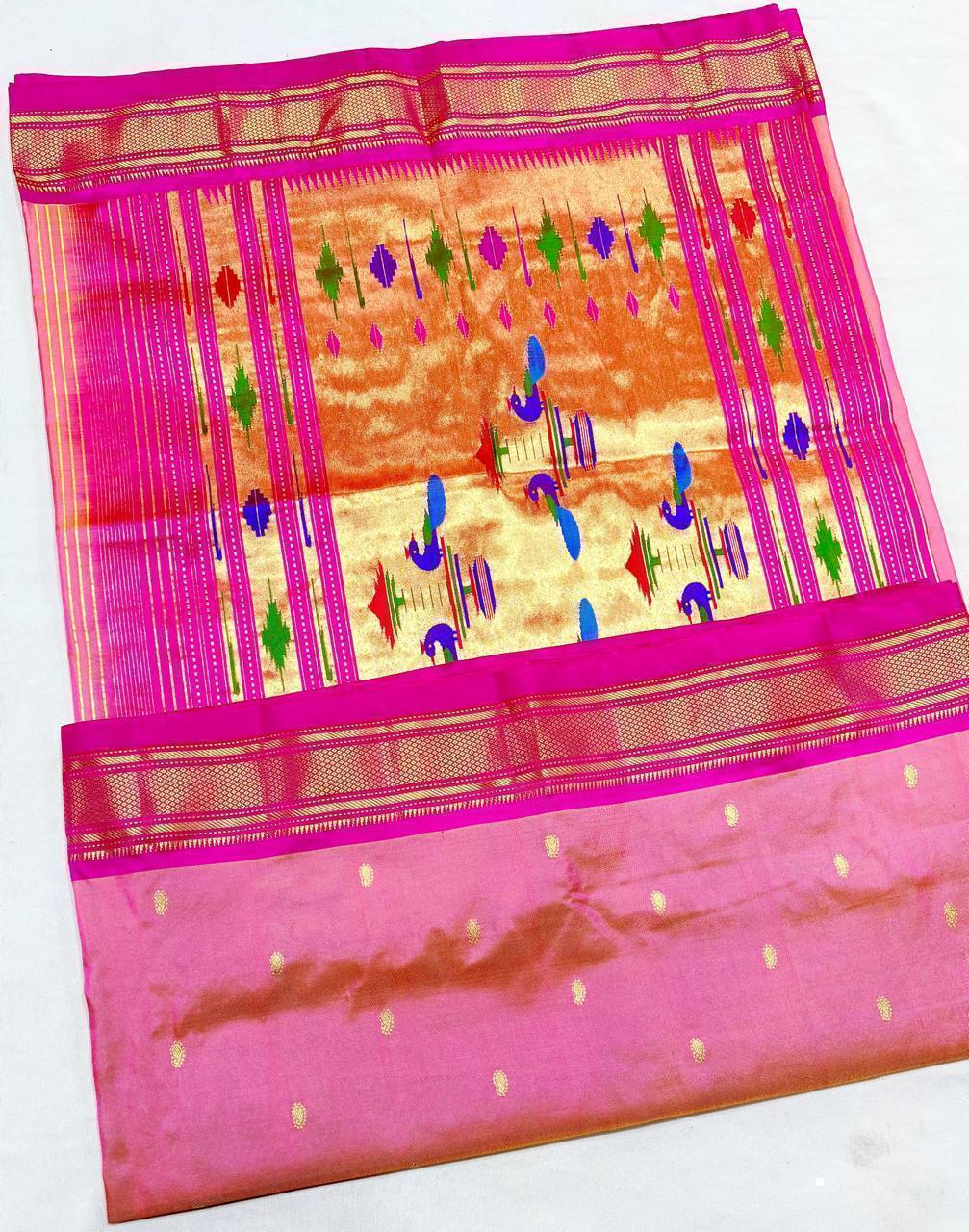 Nyomika | Pure handloom silk paithani