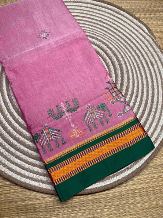 Chandvaani |  Kasuti Work Saree in Mercerised Cotton