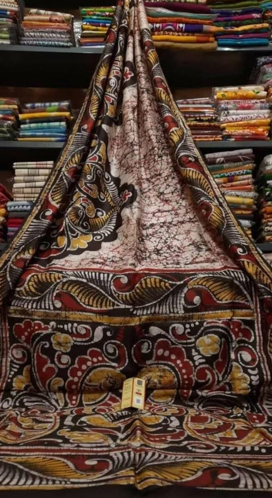 Bavarni | Murshidabad Silk Batik Sarees