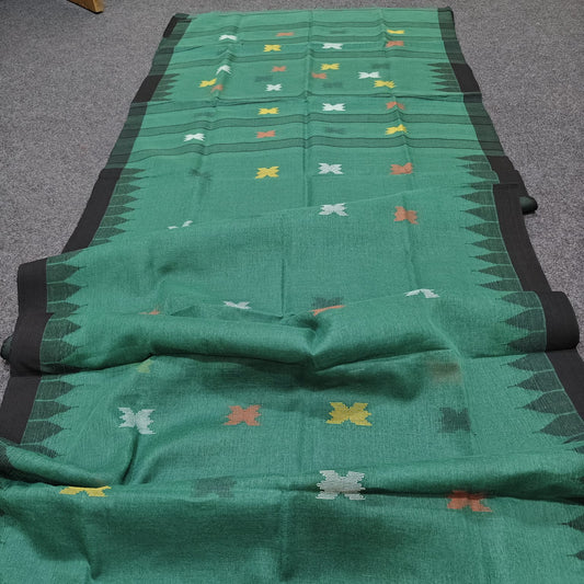 Authentic handloom
 monipuri cotton saree
With bp
