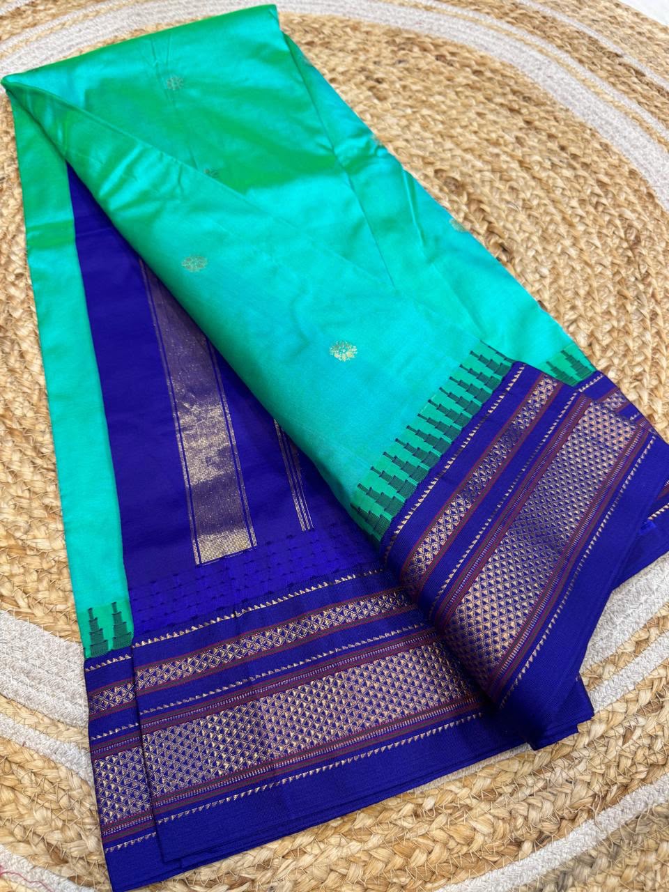 *All New Colours* 

*Exclusive silk ilkal saree*
*Pure silk korvai temple border* with *body butta* design superior quality ilkal saree & contrast blouse 
6.10mtrs length 
Full body pure silk 
Border, pallu & blouse semi silk
