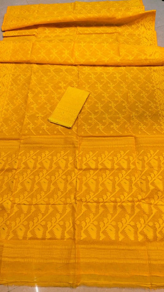 Jahnaviitha | Half Silk Jamdani