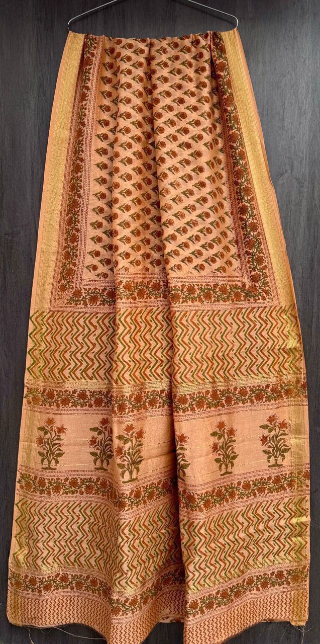 Bithika | Block printed with Maheshwari border