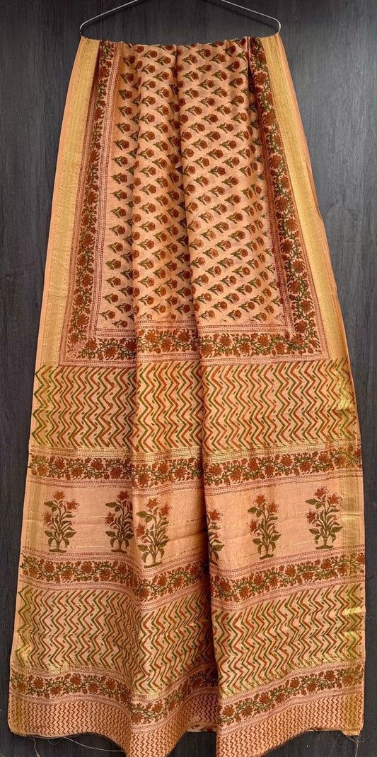 Bithika | Block printed with Maheshwari border