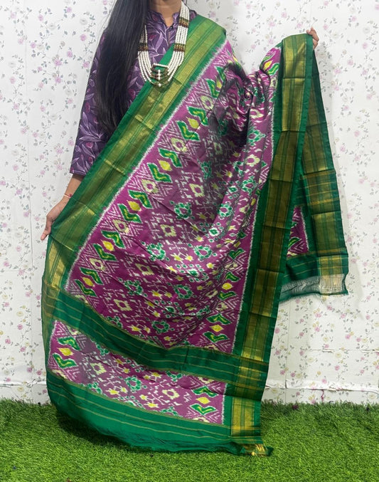 *IKKAT SILK DUPPATA*
*Length: 2.5 meters*
*Height: 36 inches*