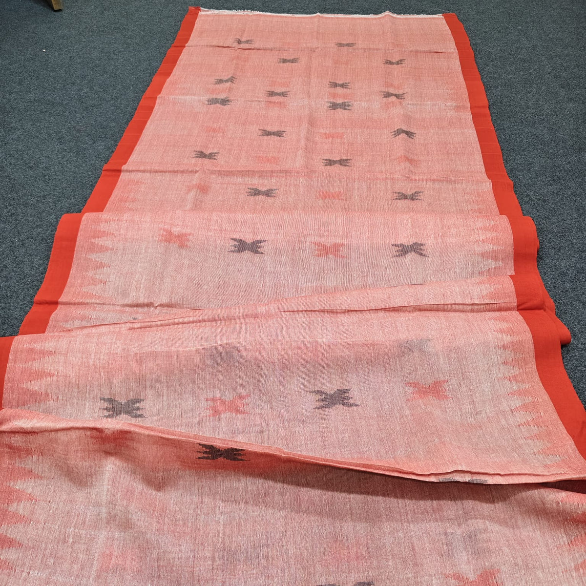 Authentic handloom
 monipuri cotton saree
With bp
