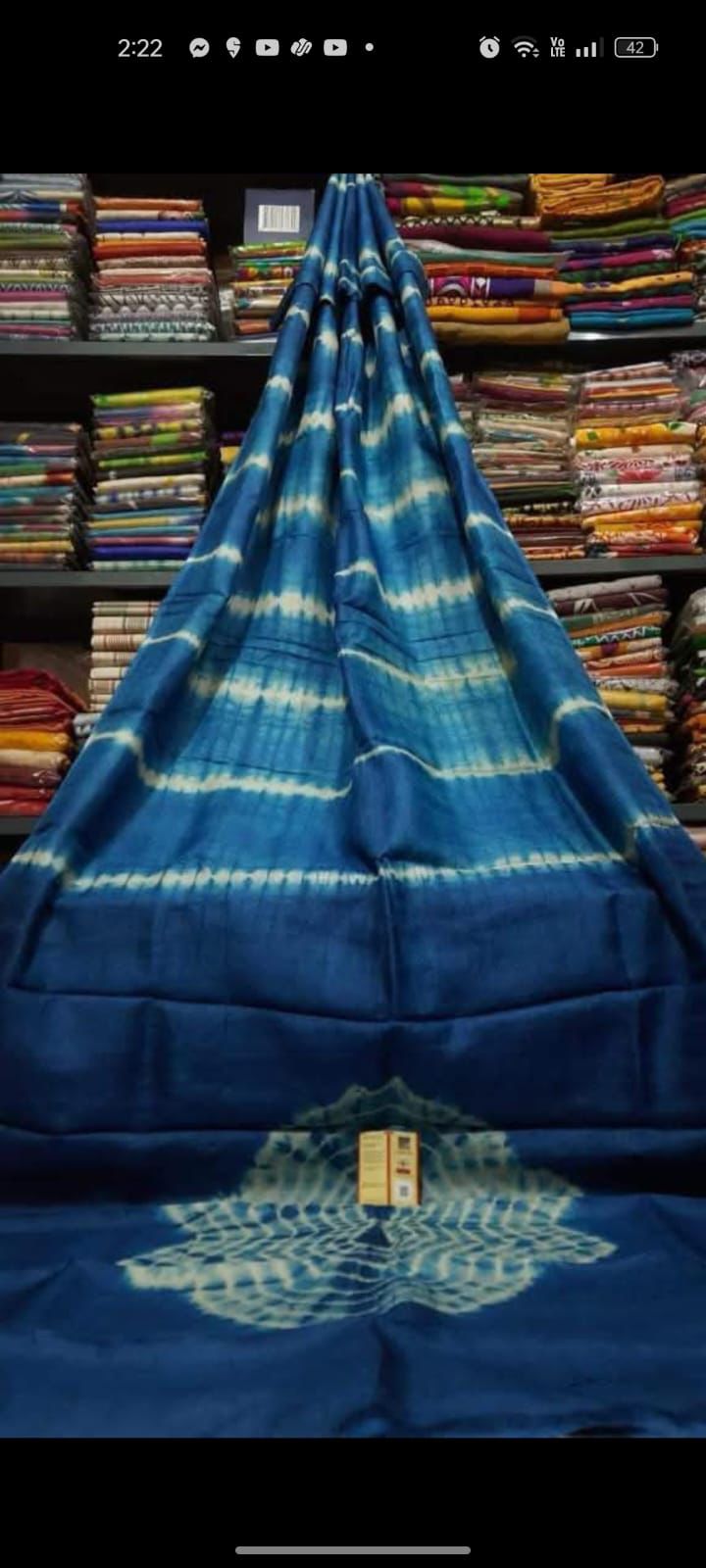 Murshidabad Pure Silk
 Dye Shivori Work Sarees 
With Blouse Piece 