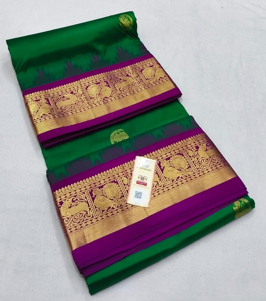 9 yards pure silk kanchipuram saree