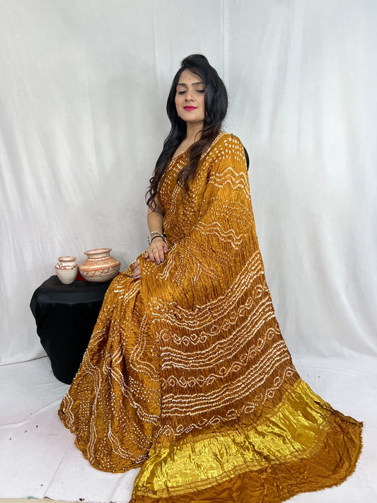 Ashsundari |  Bandhej Saree