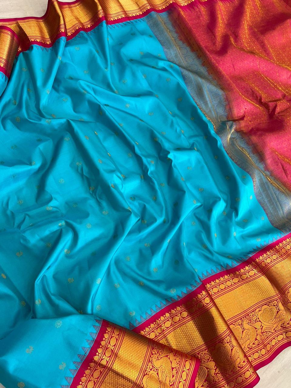 Claudia | Gadwal Sarees in pure Silk