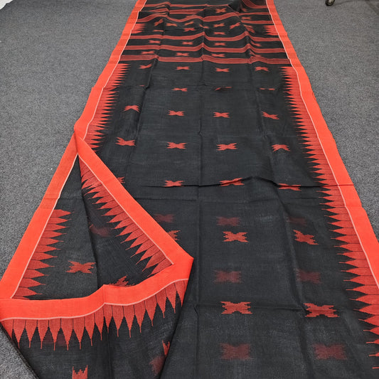 Handloom manipuri cotton saree
With bp