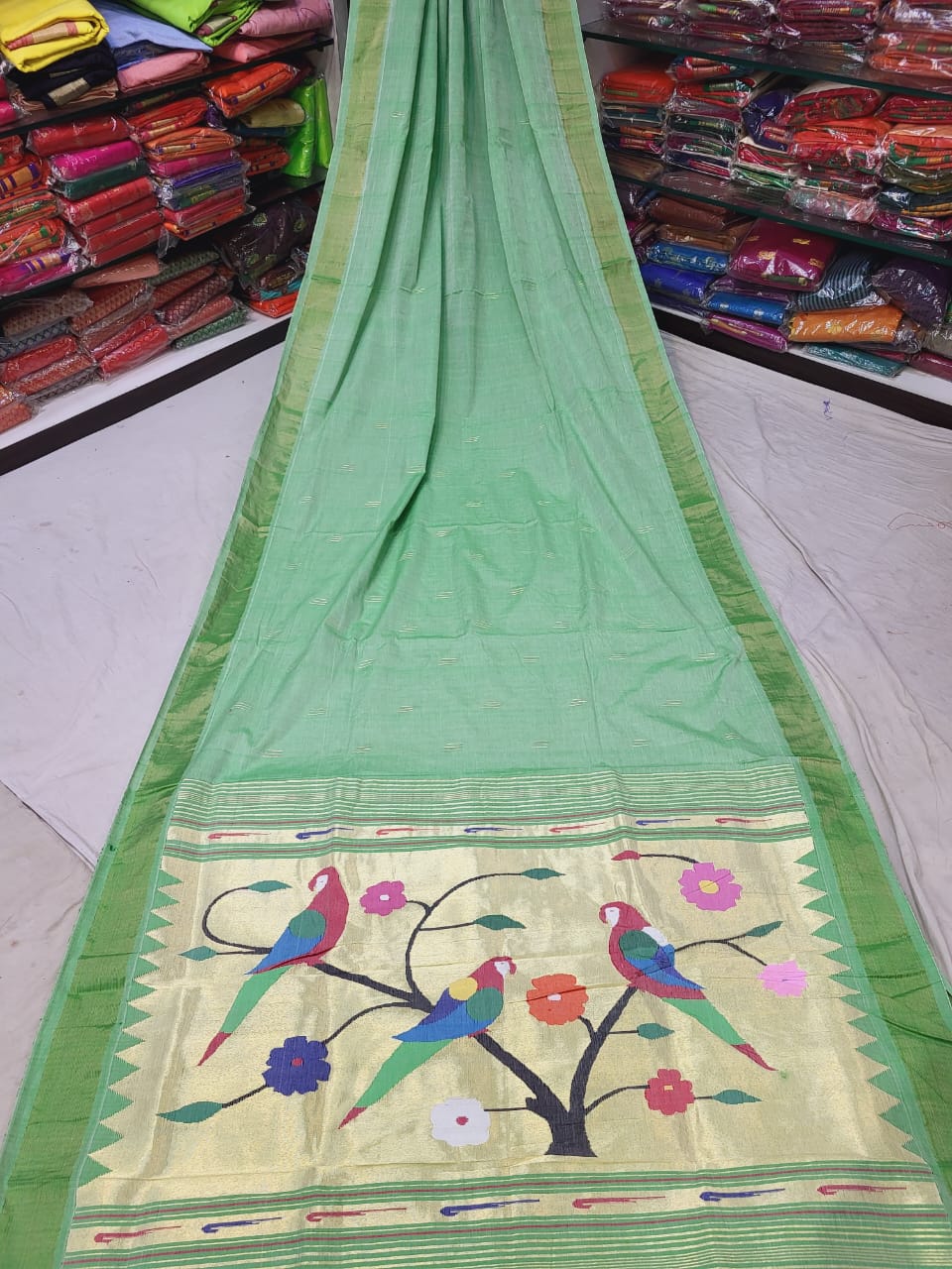 Aata | Cotton Handloom Paithani Saree