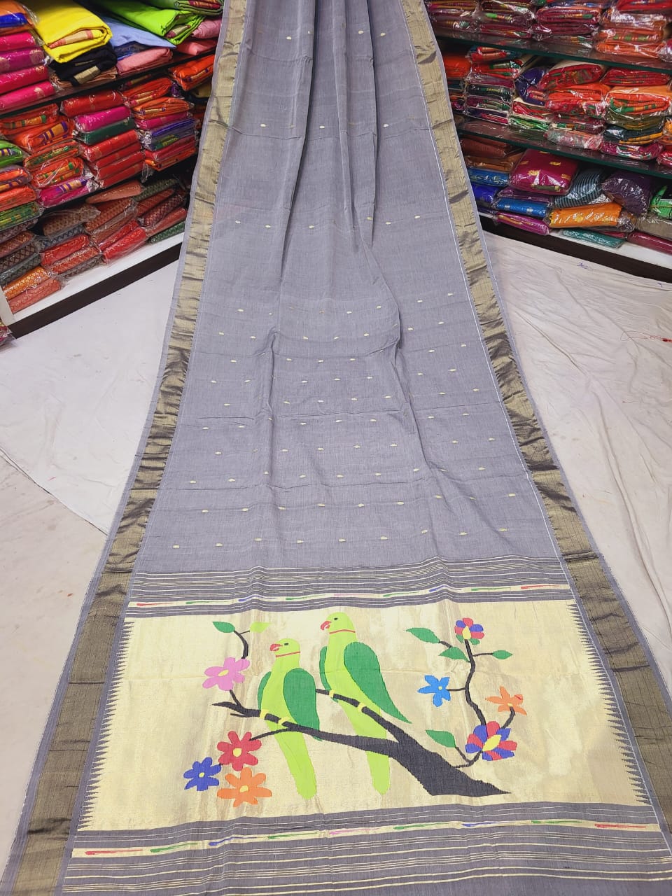 Yoshita | Cotton Handloom Paithani Saree