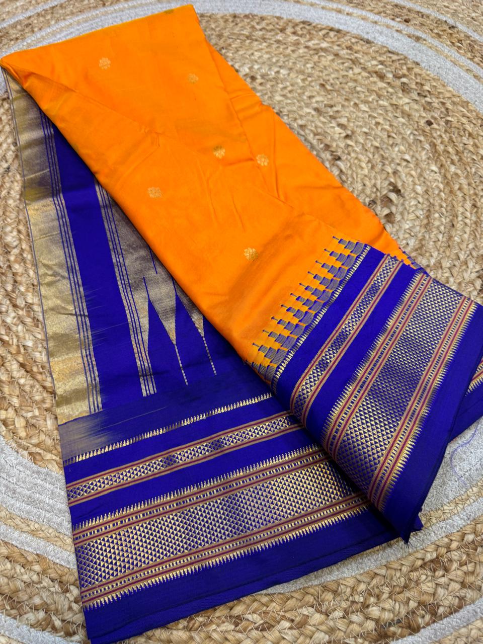 *All New Colours* 

*Exclusive silk ilkal saree*
*Pure silk korvai temple border* with *body butta* design superior quality ilkal saree & contrast blouse 
6.10mtrs length 
Full body pure silk 
Border, pallu & blouse semi silk

