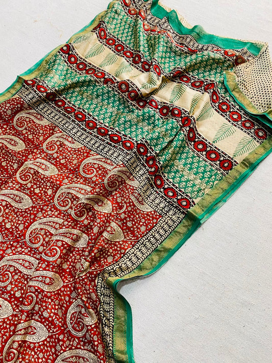 Let’s Wear #ethicallymade✅
🍁Beautifully Crafted Maheshwari Silk Saree  collection🍁
 Specially Designed in Bagru  jahota rapid dabu hand block print
100% Natural Dye
Fabric : Maheshwari Silk 
Length : 5.5 Meters
Blouse Piece : 0.90 Meter

