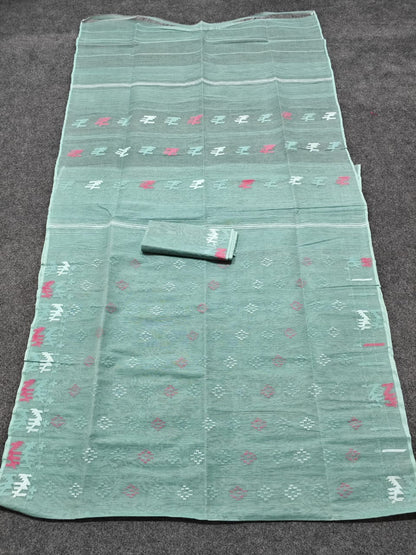 Dulari | Cotton Silk Dhakai Saree