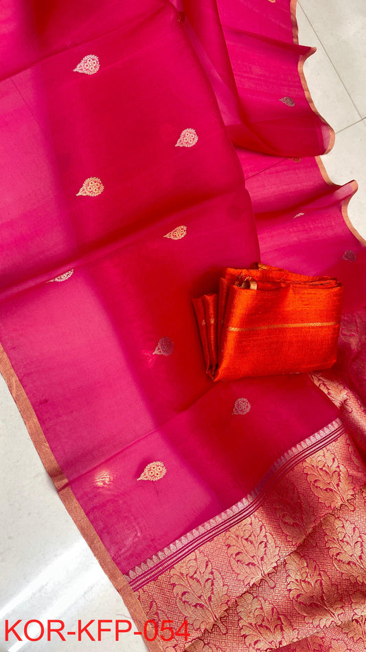 Bankimika | PURE KORA SILK SAREES