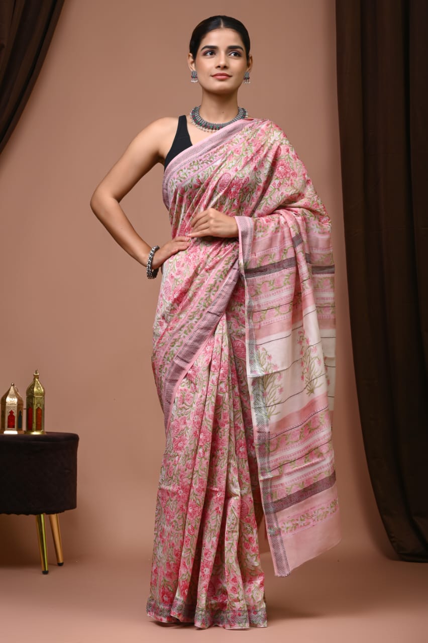 Marisha | Block prints on cotton silk