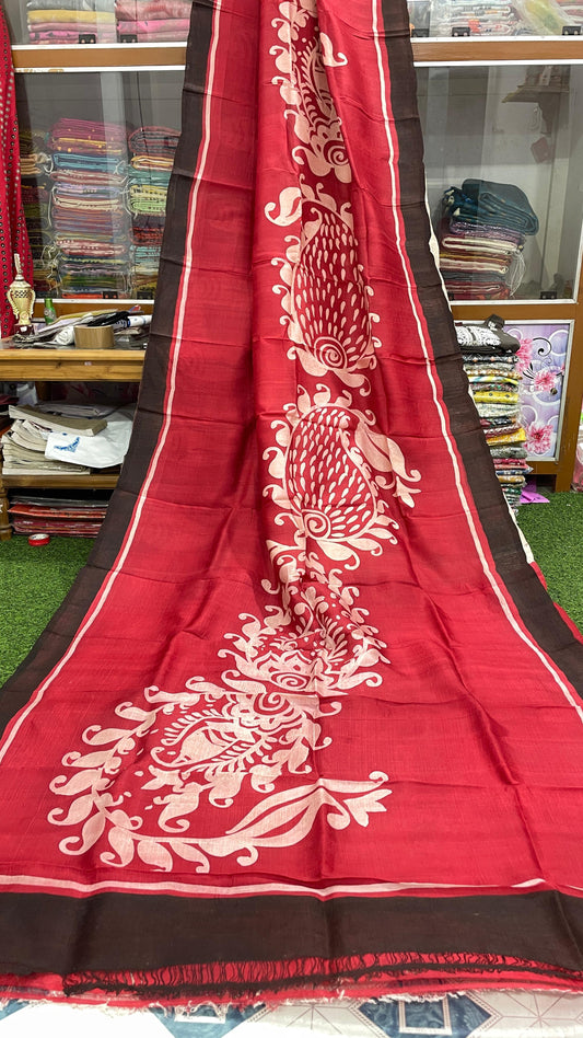 Adishita | Murshidabad Silk Batik Sarees