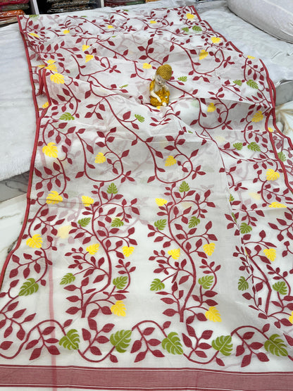 Jaana | Cotton Dhankai Jamdani Saree